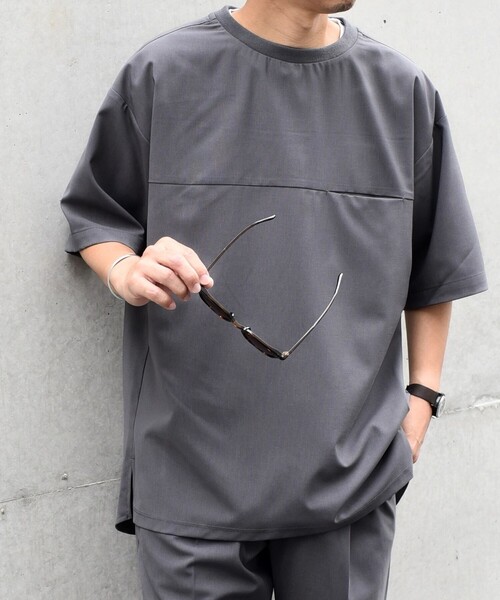 SHIPS any: COOLMAX（R） サマー プルオーバー Tシャツ (セットアップ対応) 24SS◆（Tシャツ/カットソー）｜SHIPS any（シップス エニィ）