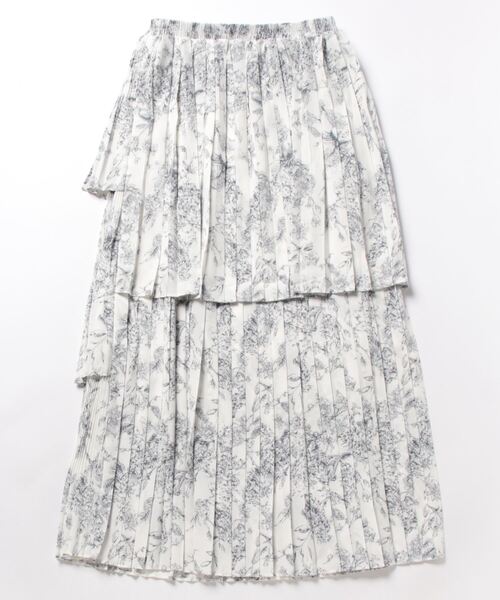 one way（ワンウェイ）の「アシメプリーツスカート（スカート・レディース・ホワイト系その他/ブラック/ホワイト/ベージュ・FREE）」の5枚目の写真