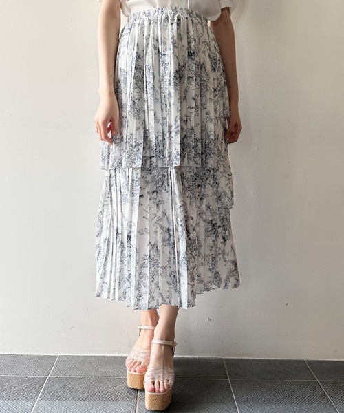 one way（ワンウェイ）の「アシメプリーツスカート（スカート・レディース・ホワイト系その他/ブラック/ホワイト/ベージュ・FREE）」の8枚目の写真