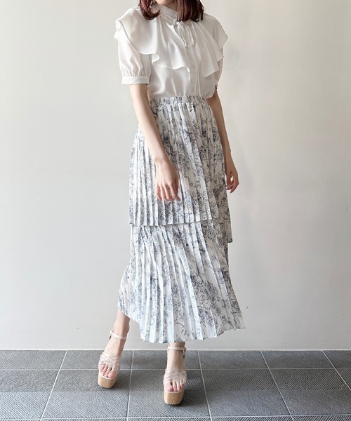 one way（ワンウェイ）の「アシメプリーツスカート（スカート・レディース・ホワイト系その他/ブラック/ホワイト/ベージュ・FREE）」の15枚目の写真