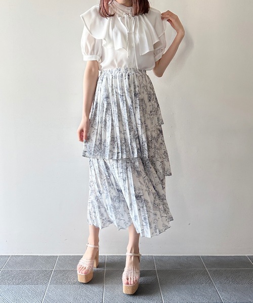 one way（ワンウェイ）の「アシメプリーツスカート（スカート・レディース・ホワイト系その他/ブラック/ホワイト/ベージュ・FREE）」の16枚目の写真