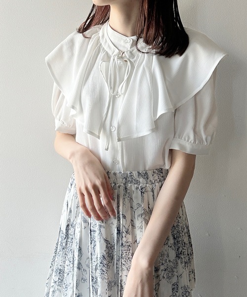 one way（ワンウェイ）の「アシメプリーツスカート（スカート・レディース・ホワイト系その他/ブラック/ホワイト/ベージュ・FREE）」の14枚目の写真