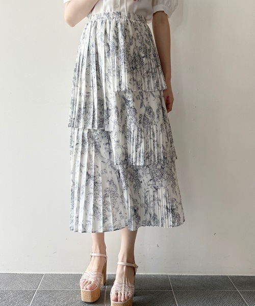 one way（ワンウェイ）の「アシメプリーツスカート（スカート・レディース・ホワイト系その他/ブラック/ホワイト/ベージュ・FREE）」の13枚目の写真