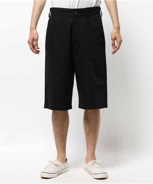 WEGO(ウィゴー)の「WEGO/ワイドチノショーツ(チノパンツ・メンズ・ブラック/ホワイト/レッド/ベージュ/ロイヤルブルー・MEDIUM/LARGE)」の8枚目の写真