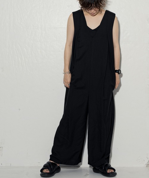 ottilie タックワイドサロペット