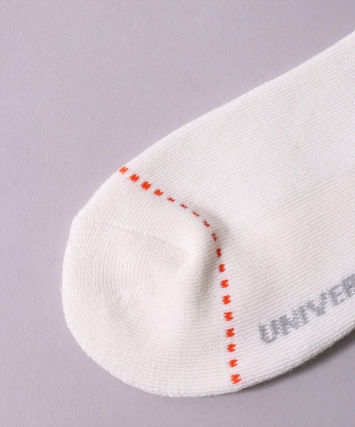 UNIVERSAL OVERALL(ユニバーサルオーバーオール)の「(LG)【UNIVERSAL OVERALL】【3足セット】サイド ロゴ クルー ソックス(ソックス/靴下・メンズ・その他1・25-27CM/23-25cm)」の5枚目の写真