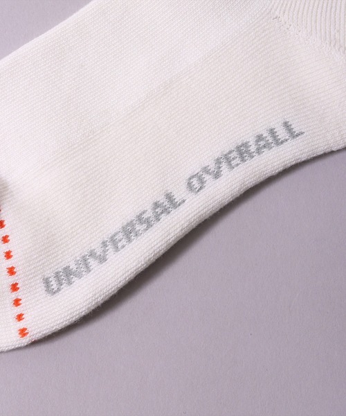 UNIVERSAL OVERALL(ユニバーサルオーバーオール)の「(LG)【UNIVERSAL OVERALL】【3足セット】サイド ロゴ クルー ソックス(ソックス/靴下・メンズ・その他1・25-27CM/23-25cm)」の6枚目の写真