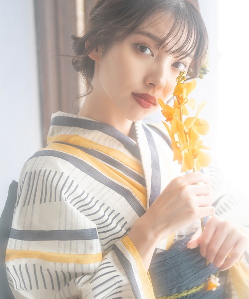 Dita(ディータ)の「1人で着られる浴衣5点セット 和歌山染工日本染め(ゆかた・しわへこ帯・下駄・着付け本・腰ひも)【K】(浴衣・レディース・その他1/その他2/その他3/その他4/その他5/その他6/その他11/その他8/その他10/その他13/その他14/その他7/その他9/その他12/その他15/その他16/その他17/その他18/その他19・FREE)」の19枚目の写真