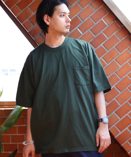 LOS ANGELES APPAREL(ロサンゼルスアパレル)の「LOS ANGELES APPAREL ガーメントポケットTシャツ(Tシャツ/カットソー・メンズ・ホワイト/レッド系その他/ネイビー/グレー系その他/ブラック系その他/ゴールド/オリーブ系/ブラック・MEDIUM/LARGE/X-LARGE)」の6枚目の写真