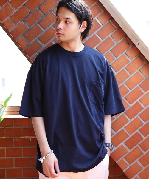 LOS ANGELES APPAREL(ロサンゼルスアパレル)の「LOS ANGELES APPAREL ガーメントポケットTシャツ(Tシャツ/カットソー・メンズ・ホワイト/レッド系その他/ネイビー/グレー系その他/ブラック系その他/ゴールド/オリーブ系/ブラック・MEDIUM/LARGE/X-LARGE)」の7枚目の写真