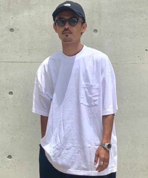 LOS ANGELES APPAREL(ロサンゼルスアパレル)の「LOS ANGELES APPAREL ガーメントポケットTシャツ(Tシャツ/カットソー・メンズ・ホワイト/レッド系その他/ネイビー/グレー系その他/ブラック系その他/ゴールド/オリーブ系/ブラック・MEDIUM/LARGE/X-LARGE)」の2枚目の写真