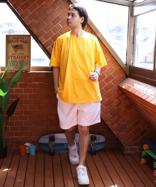 LOS ANGELES APPAREL(ロサンゼルスアパレル)の「LOS ANGELES APPAREL ガーメントポケットTシャツ(Tシャツ/カットソー・メンズ・ホワイト/レッド系その他/ネイビー/グレー系その他/ブラック系その他/ゴールド/オリーブ系/ブラック・MEDIUM/LARGE/X-LARGE)」の12枚目の写真