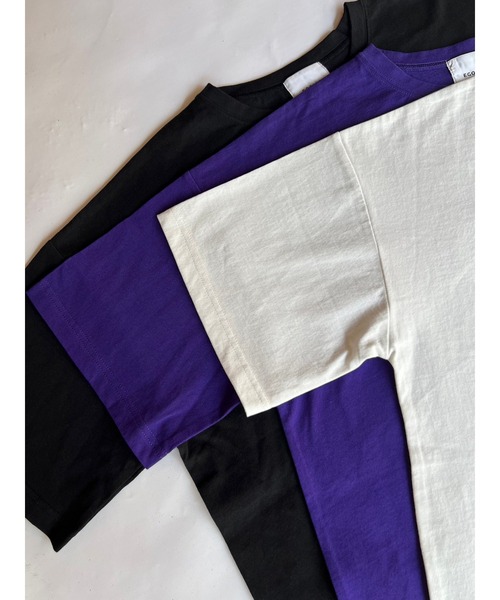 EGOIST（エゴイスト）の「スプレープリントユニセックスTシャツ（Tシャツ/カットソー・レディース・パープル/ブラック/ホワイト・FREE）」の16枚目の写真