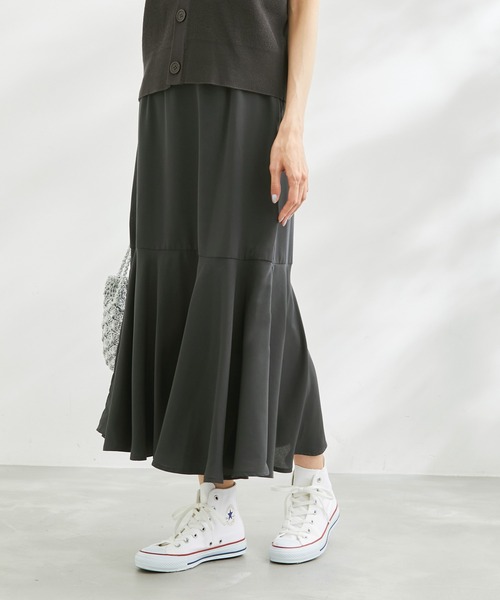 ROPE' PICNIC（ロペピクニック）の「リンクコーデ /ドットマーメイドスカート（スカート・レディース・キナリ/ベージュ/チャコールグレー/ブラック・36/38）」の21枚目の写真