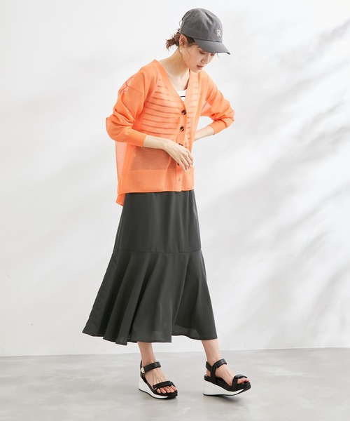 ROPE' PICNIC（ロペピクニック）の「リンクコーデ /ドットマーメイドスカート（スカート・レディース・キナリ/ベージュ/チャコールグレー/ブラック・36/38）」の22枚目の写真