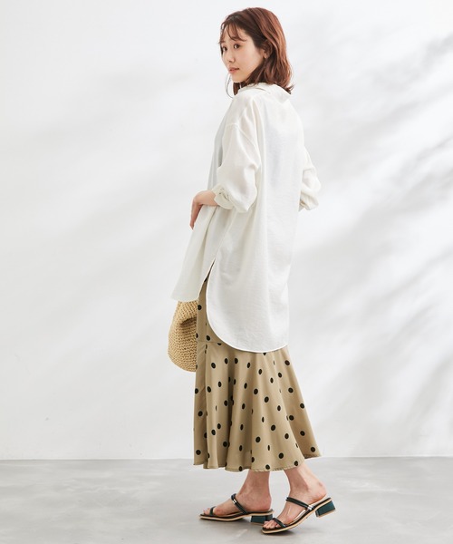 ROPE' PICNIC（ロペピクニック）の「リンクコーデ /ドットマーメイドスカート（スカート・レディース・キナリ/ベージュ/チャコールグレー/ブラック・36/38）」の10枚目の写真