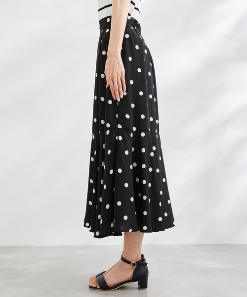 ROPE' PICNIC（ロペピクニック）の「リンクコーデ /ドットマーメイドスカート（スカート・レディース・キナリ/ベージュ/チャコールグレー/ブラック・36/38）」の6枚目の写真
