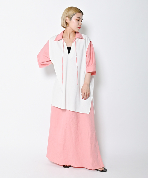 CITYSHOP（シティーショップ）の「KEY NECK N-SL Tシャツ（Tシャツ 
