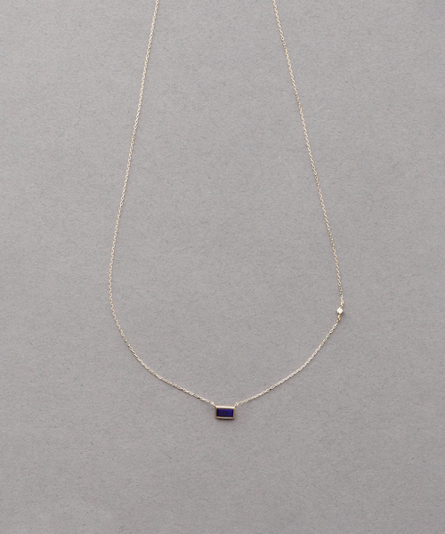 Lilas（リラ）の「ラピスラズリ*ダイヤネックレス K10（ネックレス 