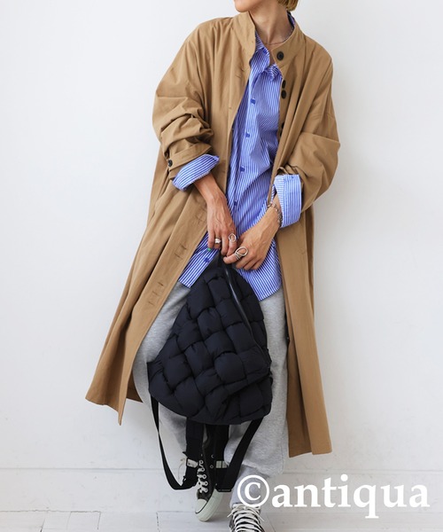 antiqua（アンティカ）の「メッシュ生地ポコポコリュック（バックパック/リュック・レディース・ブラック・FREE）」の5枚目の写真