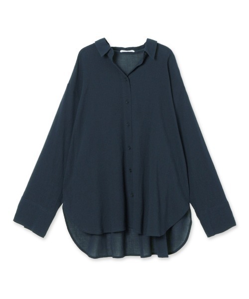 emmi atelier 　23年モデル　シアーベーシック　シャツ　ブラウス emmi（エミ）の「【emmi atelier】シアーベーシックシャツ