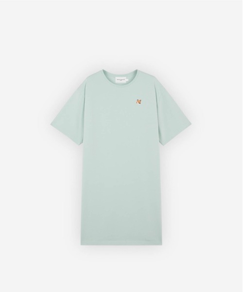 Maison Kitsune(メゾンキツネ)の「FOX HEAD PATCH RELAXED TEE-SHIRT DRESS(ワンピース・レディース・スカイブルー系・XS/M/S)」の1枚目の写真