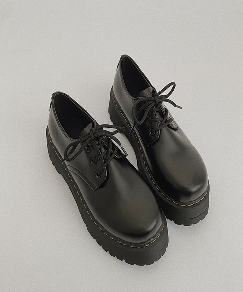 Burner(バーナー)の「【OKUOKU 0909】 レースアップシューズ ローファー oku-shoes-679034939337-42(ローファー・レディース・ブラック・36/38/40)」の4枚目の写真