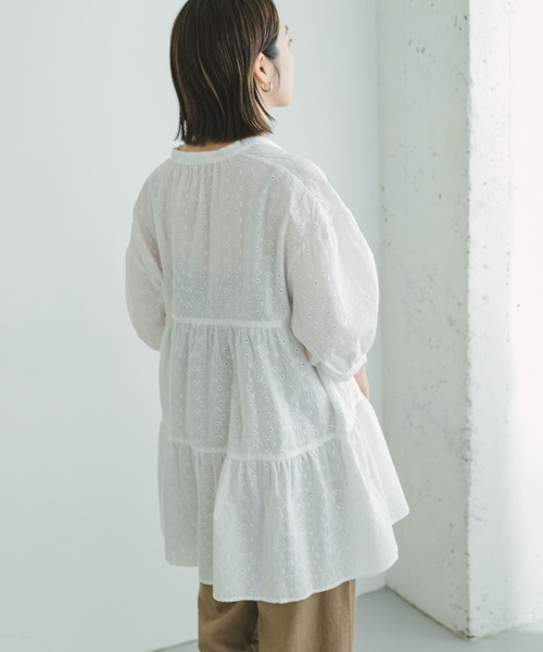 ITEMS URBANRESEARCH(アイテムズ アーバンリサーチ)の「レースティアードブラウス(シャツ/ブラウス・レディース・ブラック/オフホワイト・FREE)」の10枚目の写真