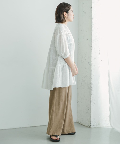 ITEMS URBANRESEARCH(アイテムズ アーバンリサーチ)の「レースティアードブラウス(シャツ/ブラウス・レディース・ブラック/オフホワイト・FREE)」の13枚目の写真
