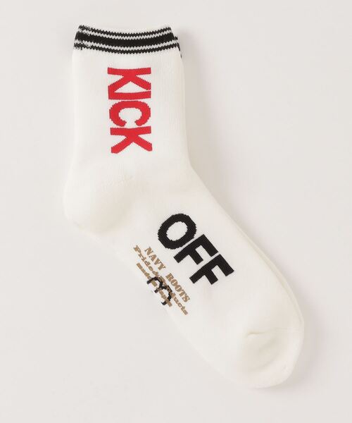 ROYAL FLASH（ロイヤルフラッシュ）の「NAVY ROOTS/ネイビールーツ/KICK OFF（ソックス/靴下・メンズ・ピンク/ホワイト/イエロー/ブラック・F）」の5枚目の写真