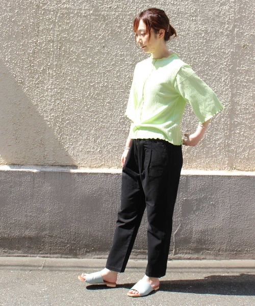 パンツ POOU POU DOU パンツ 裾ベルトタックパンツ レディース : ZOZOTOWN