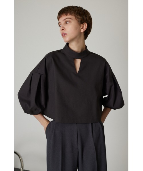 トップス RIM.ARK Stand collar over SH RIM.ARK（リムアーク）の「Stand collar short tops（シャツ