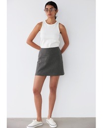 ALEXIA STAM | Linen Mini Skirt /リネンミニ台形スカート(スカート)