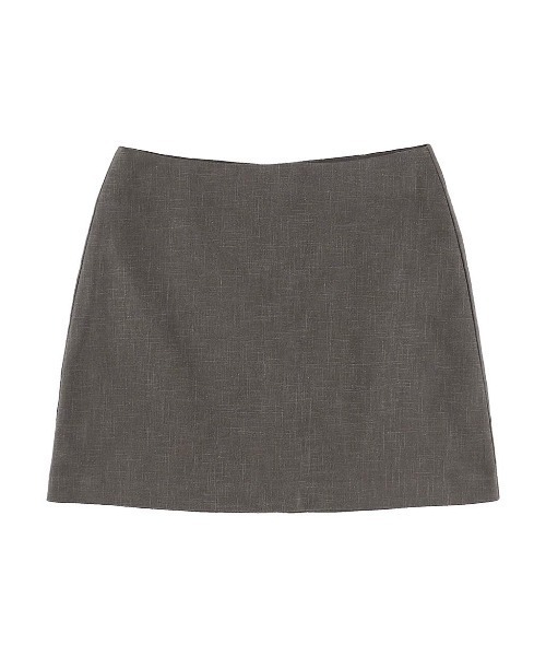 ALEXIA STAM(アリシアスタン)の「Linen Mini Skirt /リネンミニ台形スカート(スカート・レディース・ベージュ/チャコールグレー・S/M)」の17枚目の写真