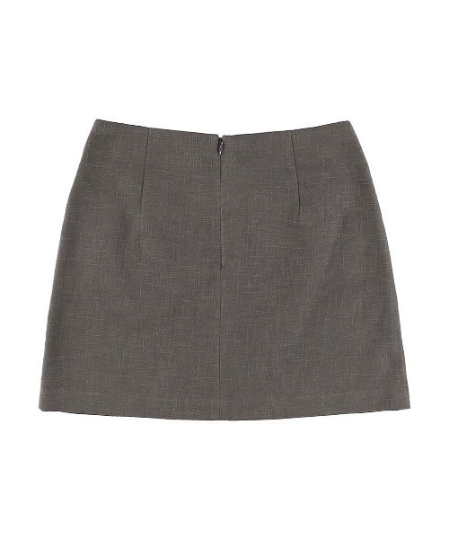ALEXIA STAM(アリシアスタン)の「Linen Mini Skirt /リネンミニ台形スカート(スカート・レディース・ベージュ/チャコールグレー・S/M)」の18枚目の写真