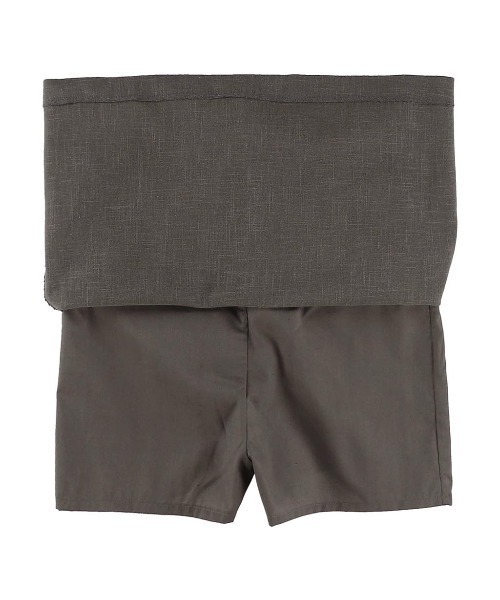 ALEXIA STAM(アリシアスタン)の「Linen Mini Skirt /リネンミニ台形スカート(スカート・レディース・ベージュ/チャコールグレー・S/M)」の20枚目の写真