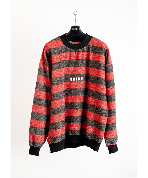 SEVESKIG(セヴシグ)の「SEVESKIG/セブシグ/No Boarder No Life Sweat Shirt(スウェット・メンズ・ホワイト/レッド・X-LARGE/LARGE/SMALL/MEDIUM)」の2枚目の写真