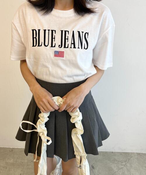 PHILLY(フィリー)の「刺繍ロゴショートTシャツ(Tシャツ/カットソー・レディース・ネイビー/ホワイト・FREE)」の2枚目の写真