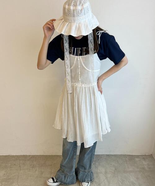 PHILLY(フィリー)の「刺繍ロゴショートTシャツ(Tシャツ/カットソー・レディース・ネイビー/ホワイト・FREE)」の15枚目の写真