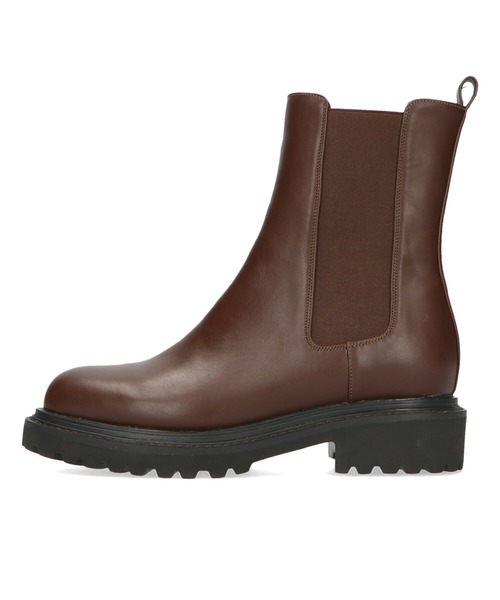 ORiental TRaffic（オリエンタルトラフィック）の「厚底 スクエアトゥ チェルシー ブーツ 31410（ブーツ・レディース・ブラウン/ブラック/ホワイト・LL/S/SS/L/3L/M）」の4枚目の写真