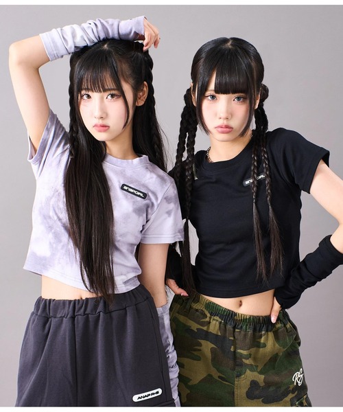 d.i.a ギャル　アームウォーマー付き　トップス　くしゅくしゅ　チェーン d.i.a ギャル アームウォーマー付き トップス くしゅくしゅ