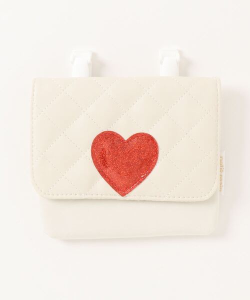 petit main（プティマイン）の「２ＷＡＹ移動ポケット（ショルダーバッグ・キッズ・アイボリー/ブラック・FREE）」の6枚目の写真