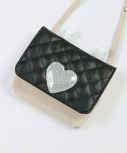 petit main（プティマイン）の「２ＷＡＹ移動ポケット（ショルダーバッグ・キッズ・アイボリー/ブラック・FREE）」の8枚目の写真