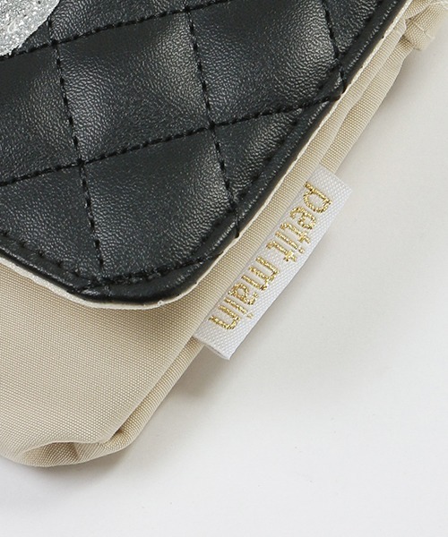 petit main（プティマイン）の「２ＷＡＹ移動ポケット（ショルダーバッグ・キッズ・アイボリー/ブラック・FREE）」の9枚目の写真