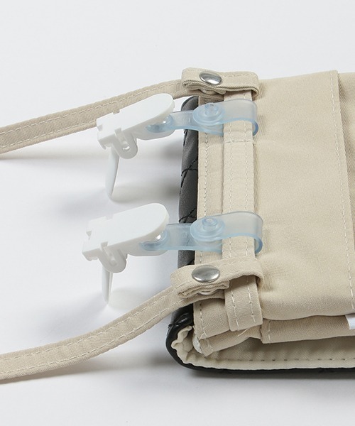 petit main（プティマイン）の「２ＷＡＹ移動ポケット（ショルダーバッグ・キッズ・アイボリー/ブラック・FREE）」の12枚目の写真