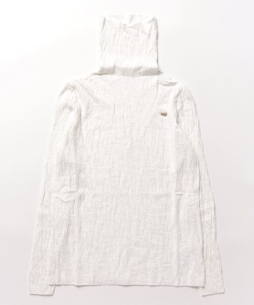 Mayree（メイリー）の「【AURORIA】ハイネックワッシャーニットトップス（ニット/セーター・レディース・ベージュ/ブルー/ホワイト/ブラック/ブラウン・FREE）」の14枚目の写真