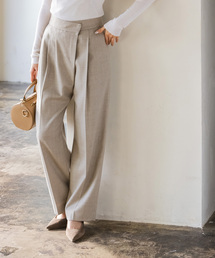 Noble | フラノアシメタックテーパードパンツ(スラックス)