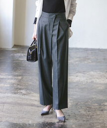 Noble | フラノアシメタックテーパードパンツ(スラックス)