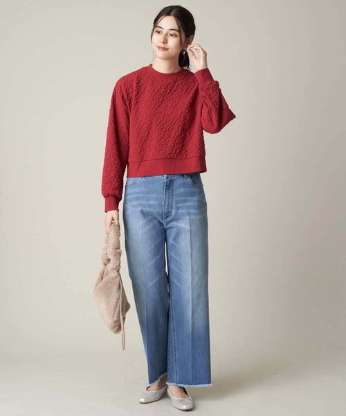a.v.v（アーヴェヴェ）の「ストレートデニム（デニムパンツ・レディース・ブルー/チャコールグレー・38/40/42/36/34）」の5枚目の写真