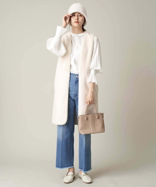 a.v.v（アーヴェヴェ）の「ストレートデニム（デニムパンツ・レディース・ブルー/チャコールグレー・38/40/42/36/34）」の7枚目の写真